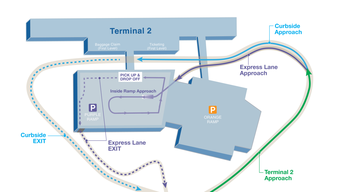 MSP Terminal 2 opens free drop-off, pick-up express lane | MSP Airport